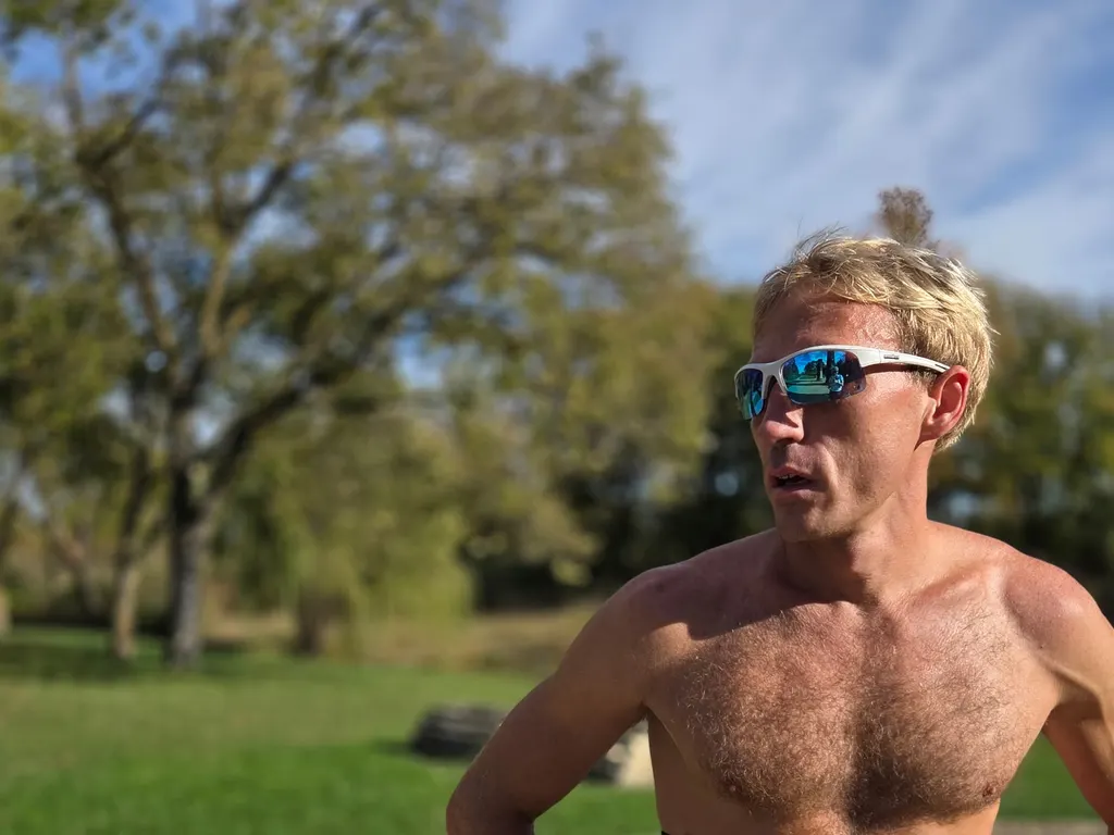 Matthew Brunken in running gear outdoors